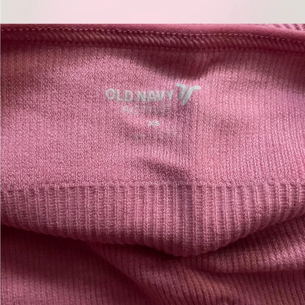 Pink Ribbed Crop Top - Picture 3 of 3